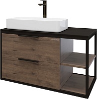 Grossman Тумба под раковину Лофт 90 подвесная веллингтон/черный